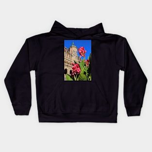 Flowers in Rothenburg od Tauber Kids Hoodie